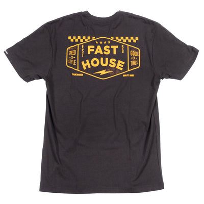 Fasthouse Station Tee Black - Rear View