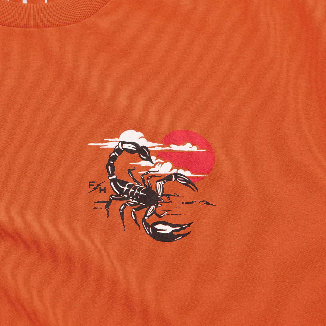 Fasthouse Stinger SS Tee Rust - Close-Up of Graphic on Front