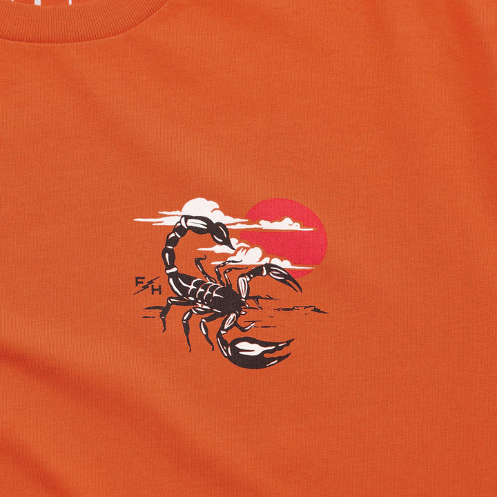 Fasthouse Stinger SS Tee Rust - Close-Up of Graphic on Front