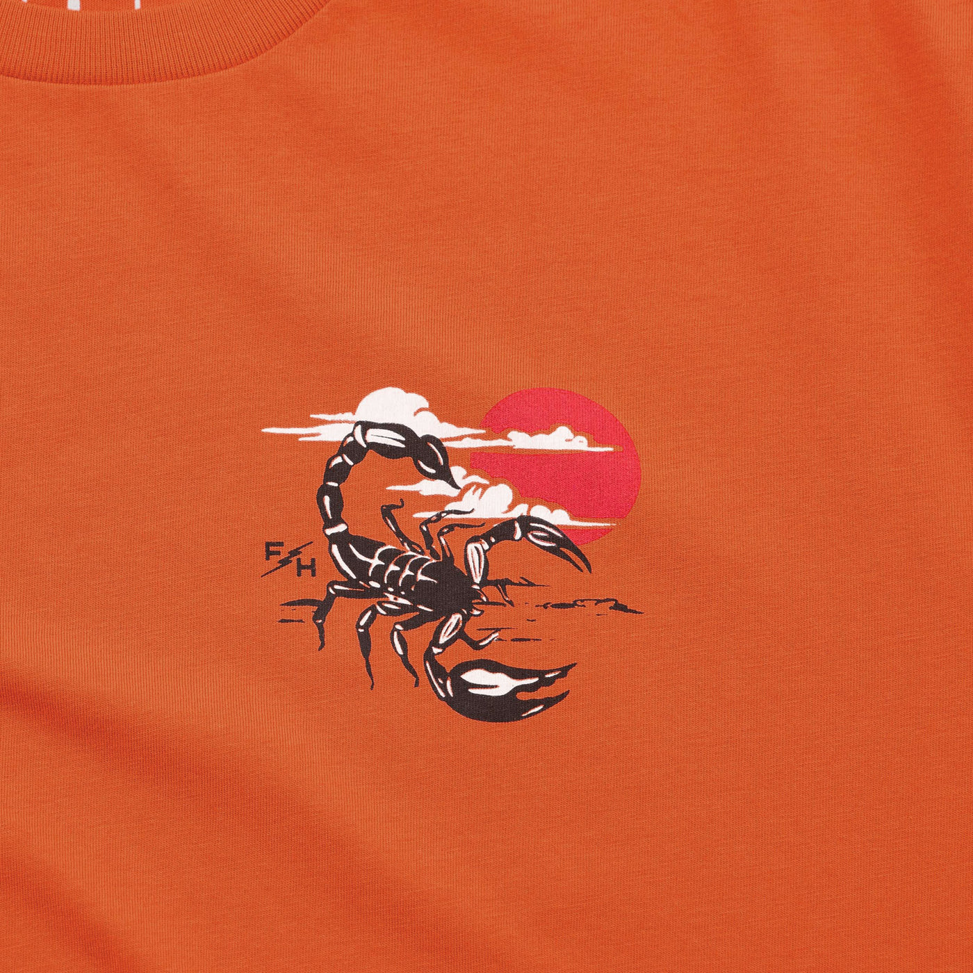 Fasthouse Stinger SS Tee Rust - Close-Up of Graphic on Front