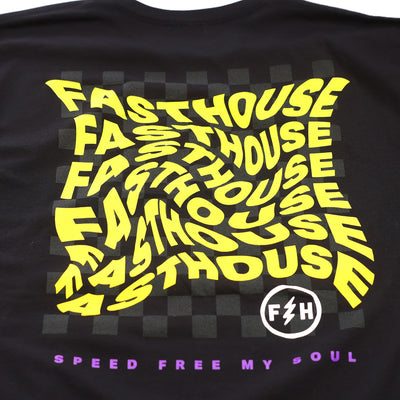 Fasthouse Stray Tee Black - Close-Up of Graphic on Back