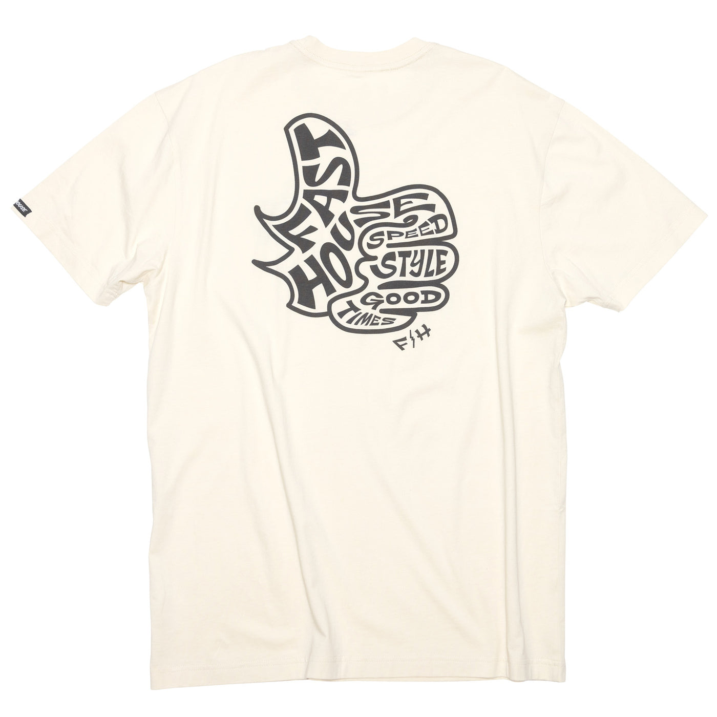 Fasthouse Satisfaction SS Tee Natural - Rear View