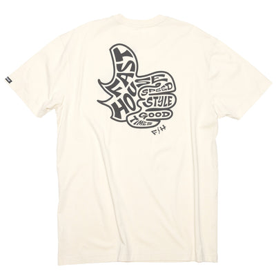 Fasthouse Satisfaction SS Tee Natural - Rear View