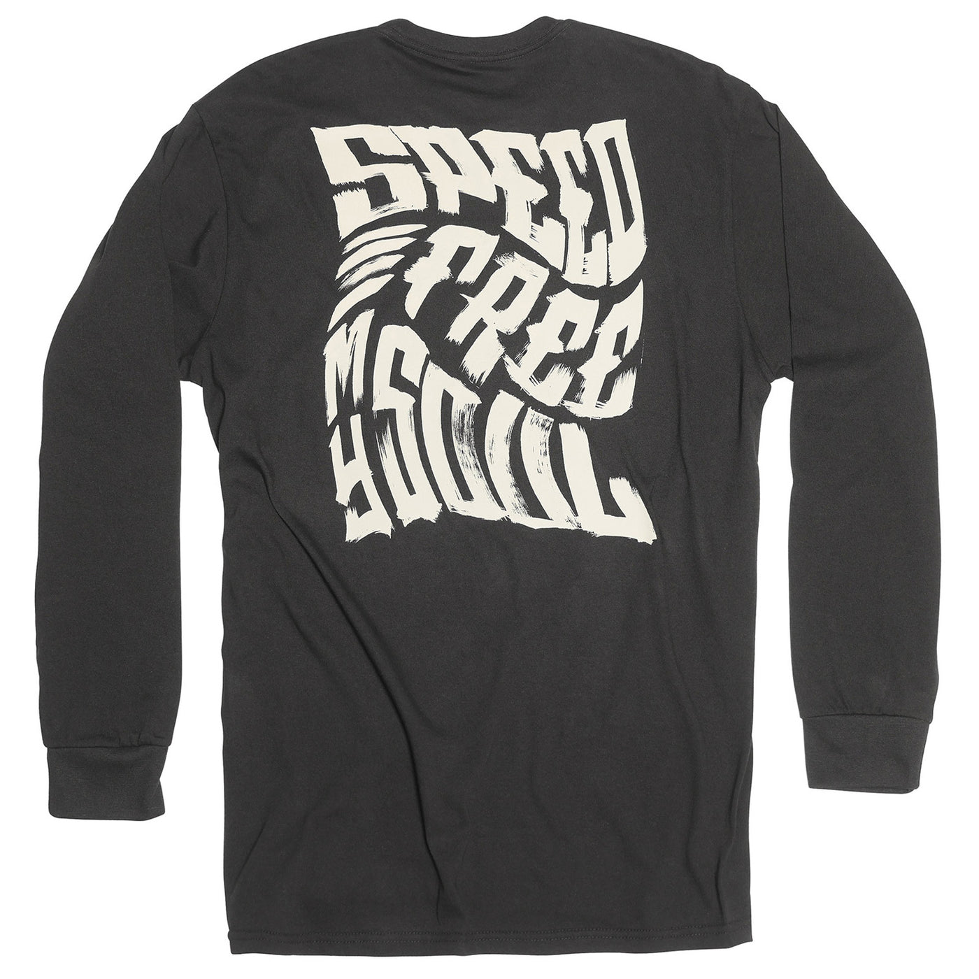 Fasthouse Surface Long Sleeve Tee Black - Rear View