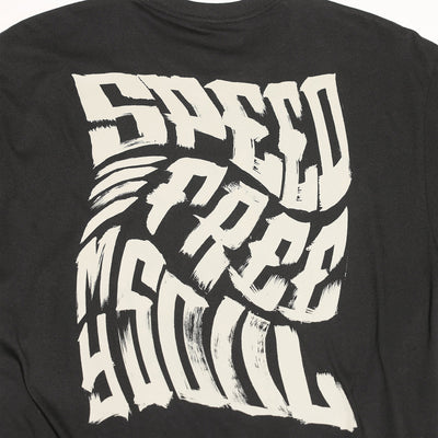 Fasthouse Surface Long Sleeve Tee Black - Close-Up of Graphic on Back