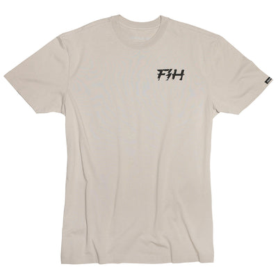 Fasthouse Surface Tee Light Gray - Front View