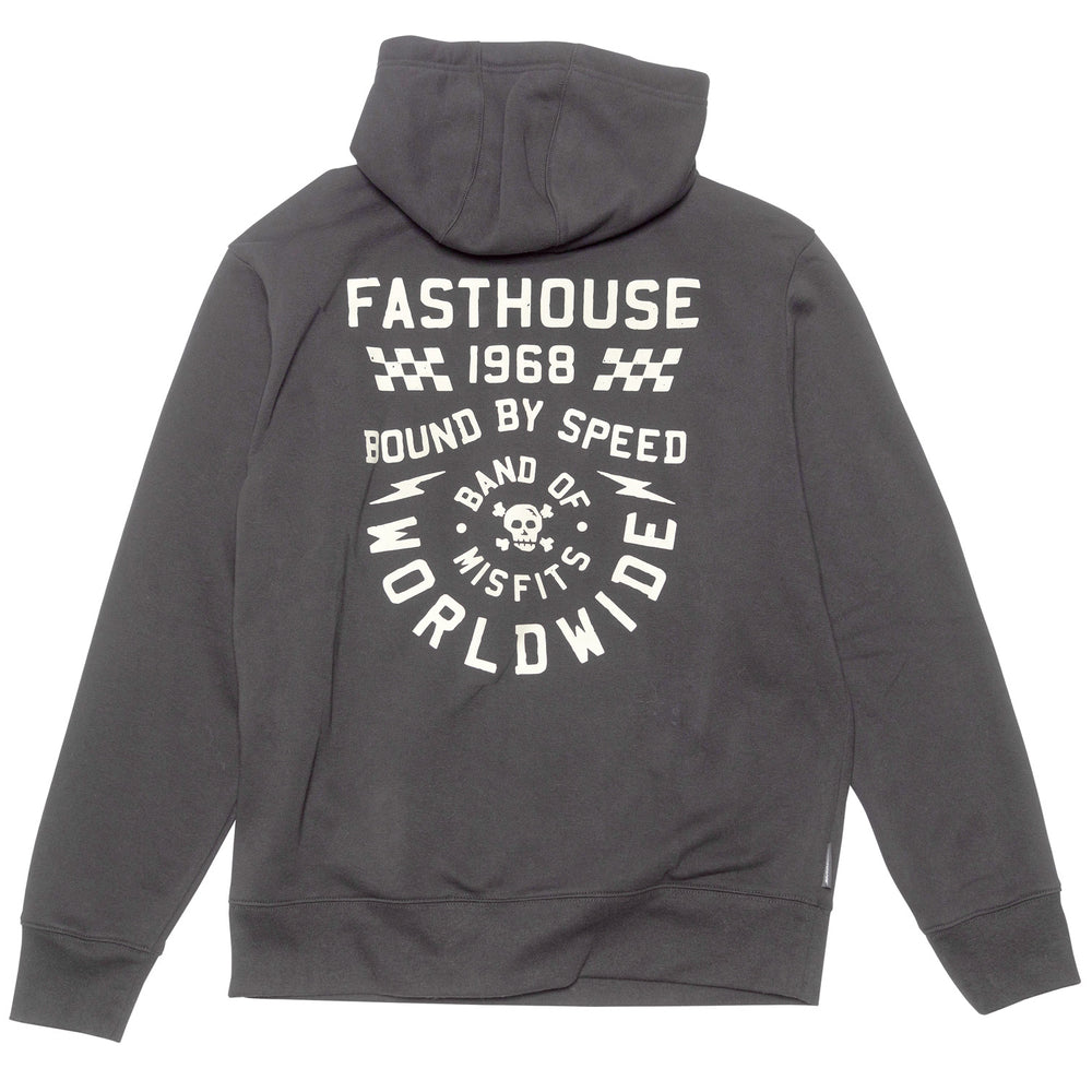 Fasthouse Seaver Hooded Pullover Black - Rear View