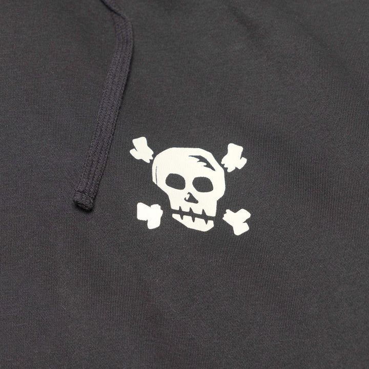 Fasthouse Seaver Hooded Pullover Black - Close-Up of Graphic on Front