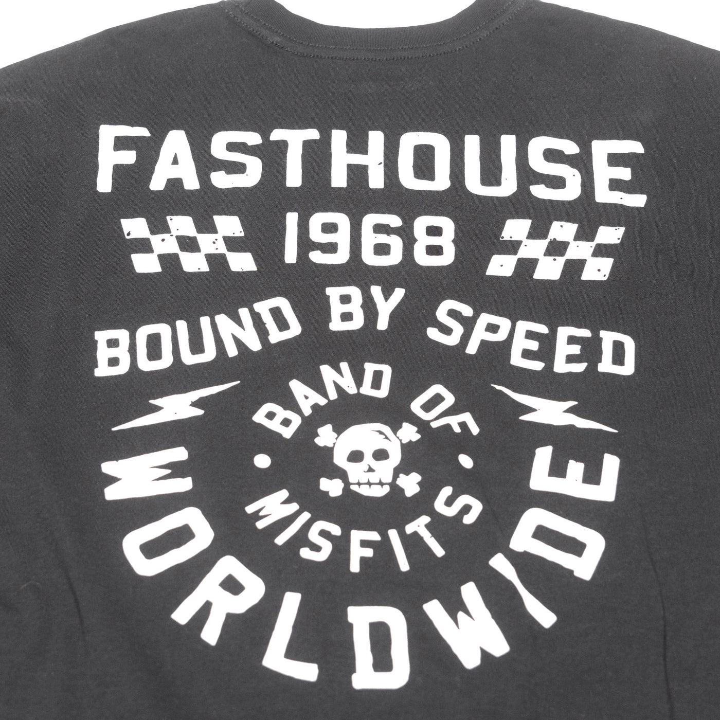 Fasthouse Seaver SS Tee Black - Close-Up of Graphic on Rear