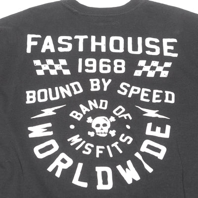 Fasthouse Seaver SS Tee Black - Close-Up of Graphic on Rear