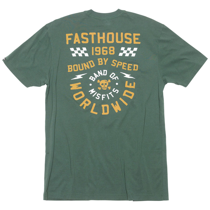 Fasthouse Seaver SS Tee Forest Green - Rear View