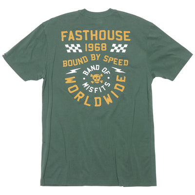 Fasthouse Seaver SS Tee Forest Green - Rear View