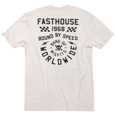 Fasthouse Seaver SS Tee Light Gray - Rear View