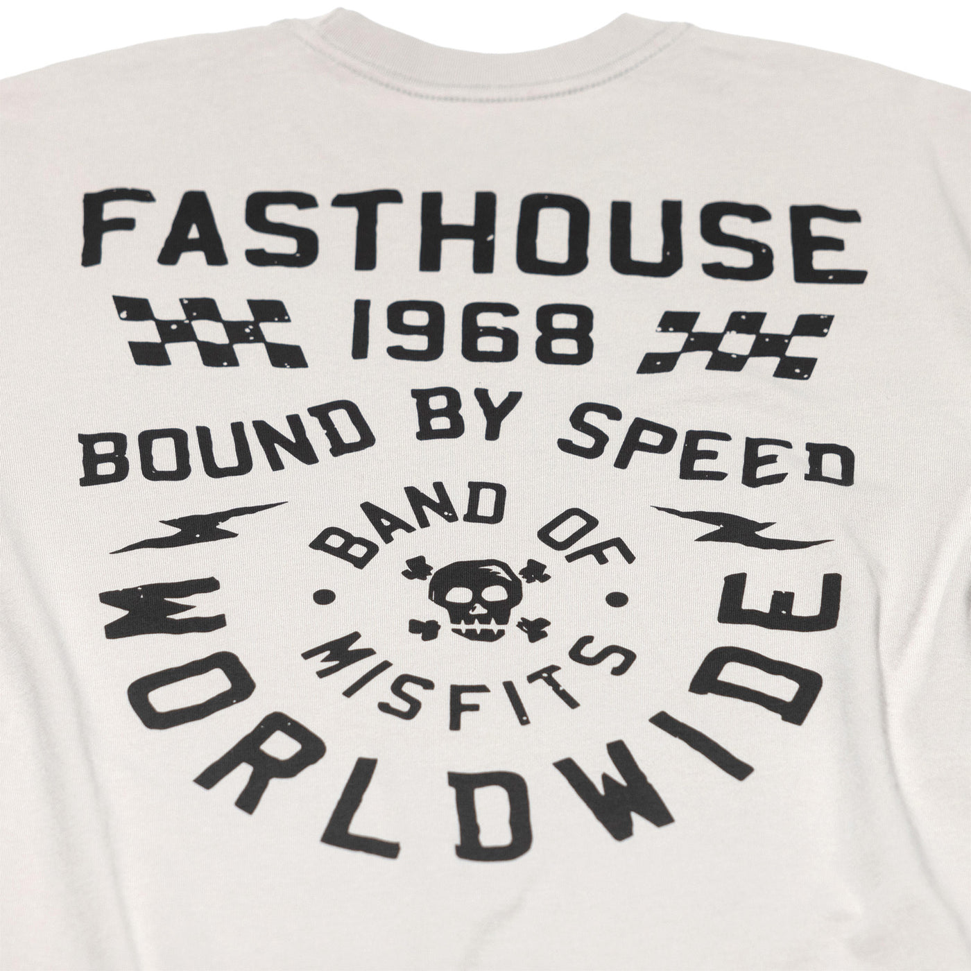 Fasthouse Seaver SS Tee Light Gray - Close-Up of Graphic on Rear