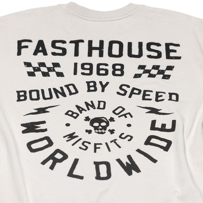 Fasthouse Seaver SS Tee Light Gray - Close-Up of Graphic on Rear