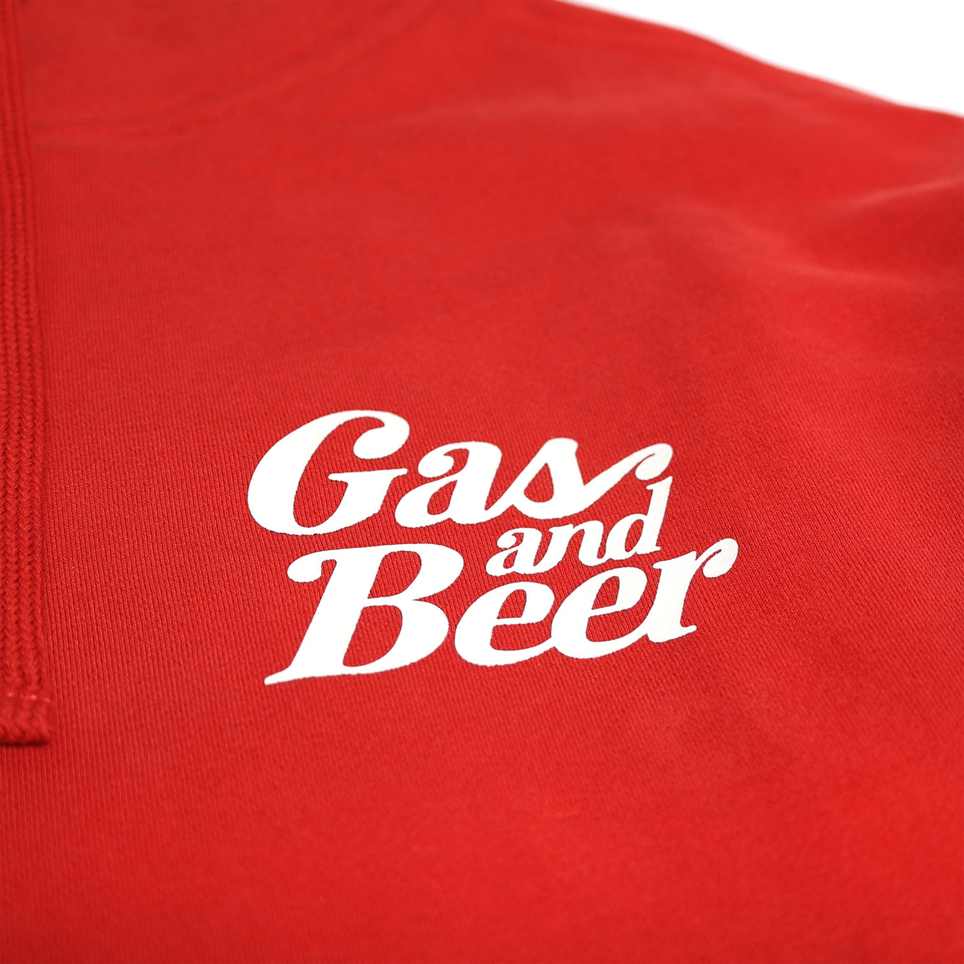 Fasthouse Tavern Hooded Pullover Cardinal - Close-Up of Graphic on Front