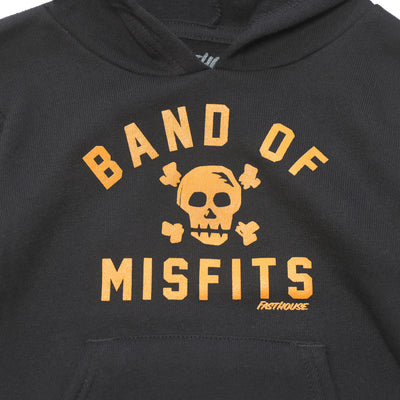 Fasthouse Toddler Capone Hooded Pullover Black - Close-Up of Graphic on Front
