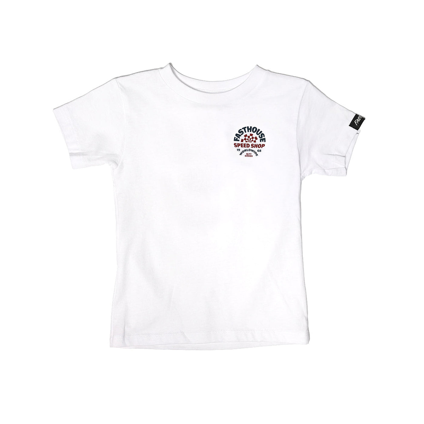 Fasthouse Toddler Deco Tee White - Front View