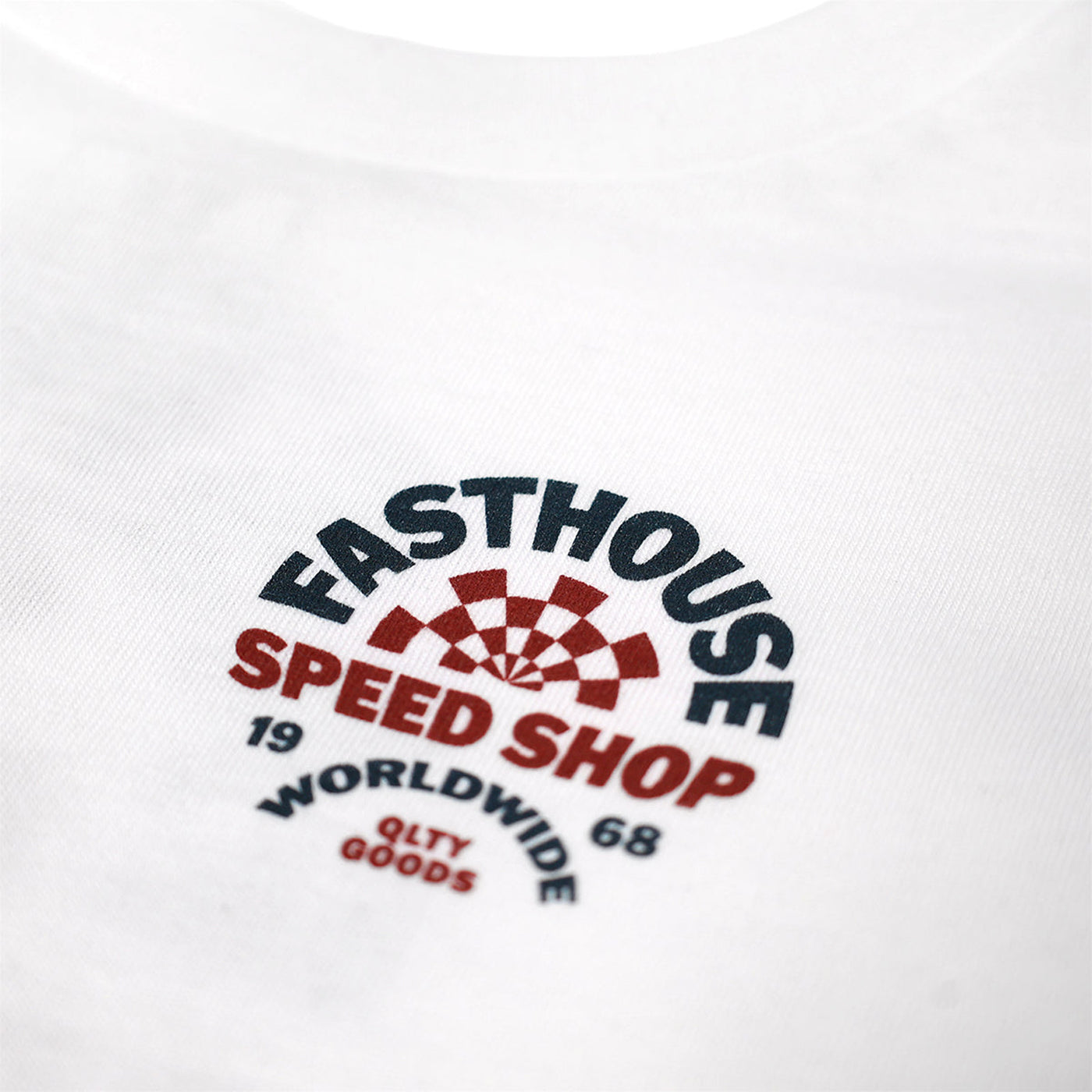 Fasthouse Toddler Deco Tee White - Close-Up of Graphic on Front