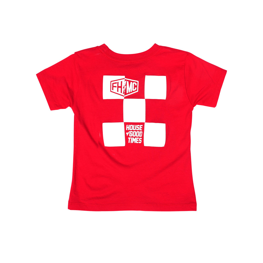 Fasthouse Toddler Gibson SS Tee Red - Rear View