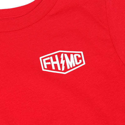 Fasthouse Toddler Gibson SS Tee Red - Close-Up of Graphic on Front