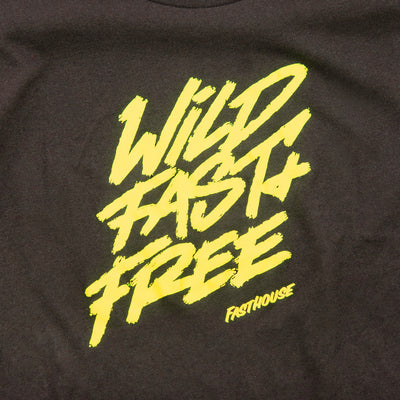 Fasthouse Toddler WFF SS Tee Black - Close-Up of Graphic on Front