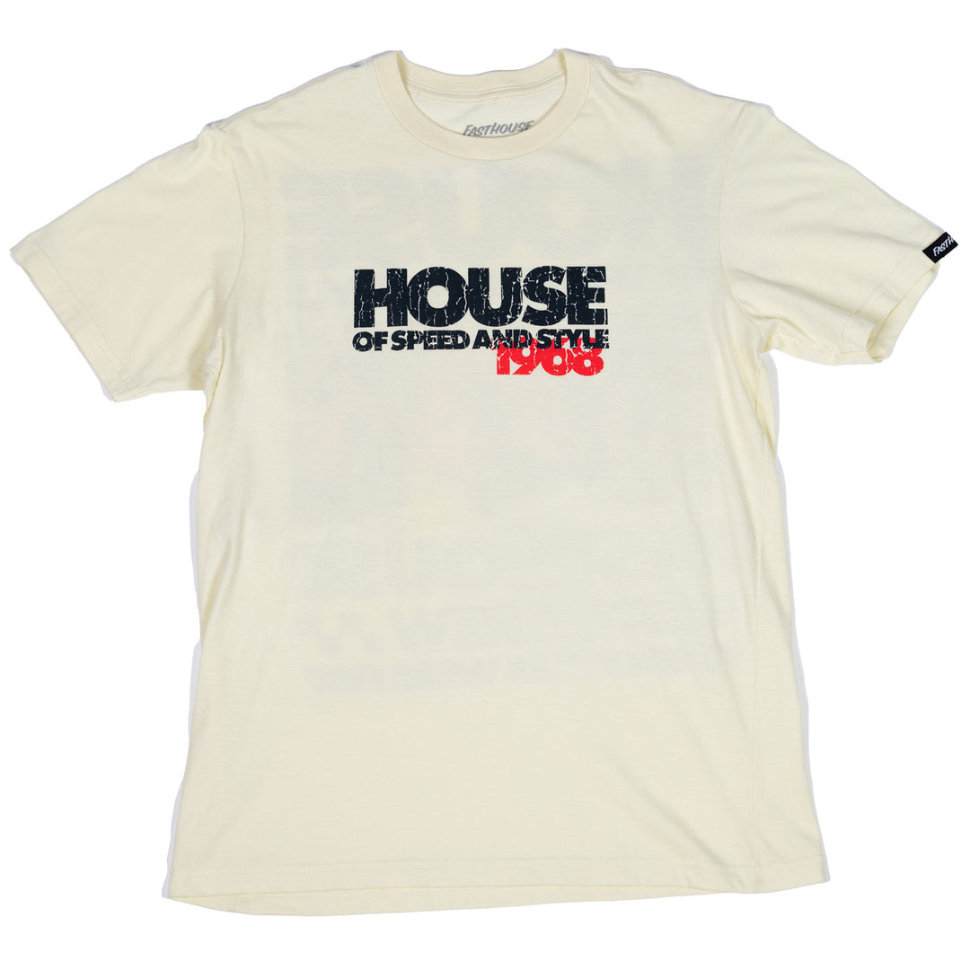 Fasthouse The House SS Tee Natural - Front View