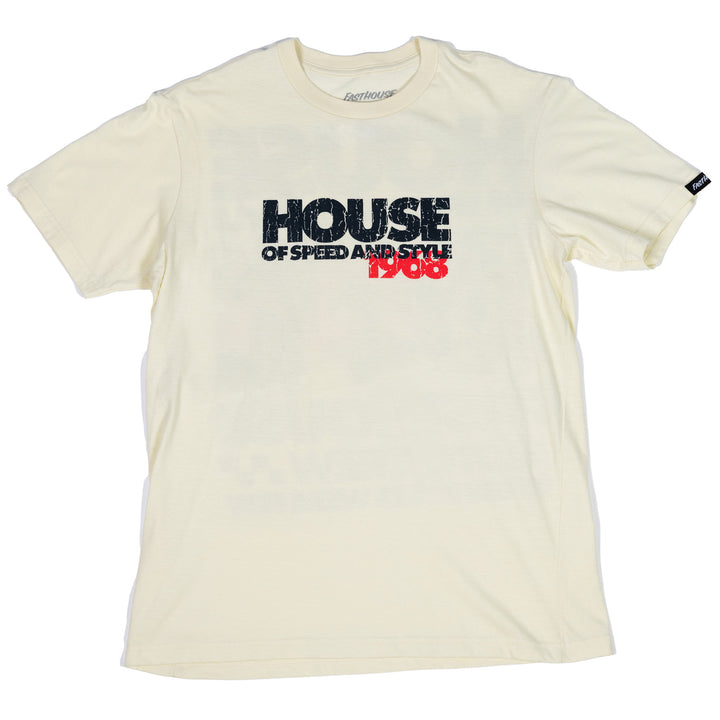 Fasthouse The House SS Tee Natural - Front View