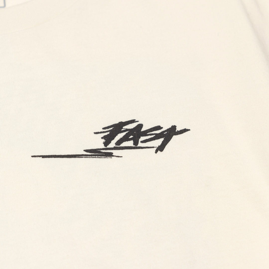 Fasthouse Tomahawk SS Tee Natural - Close-Up of Graphic on Front