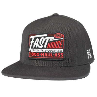 Fasthouse Toll Free Hat Black - Front View