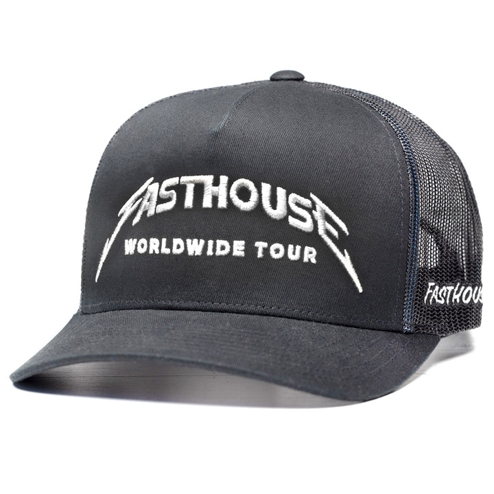 Fasthouse Tour Hat Black - Front Side View