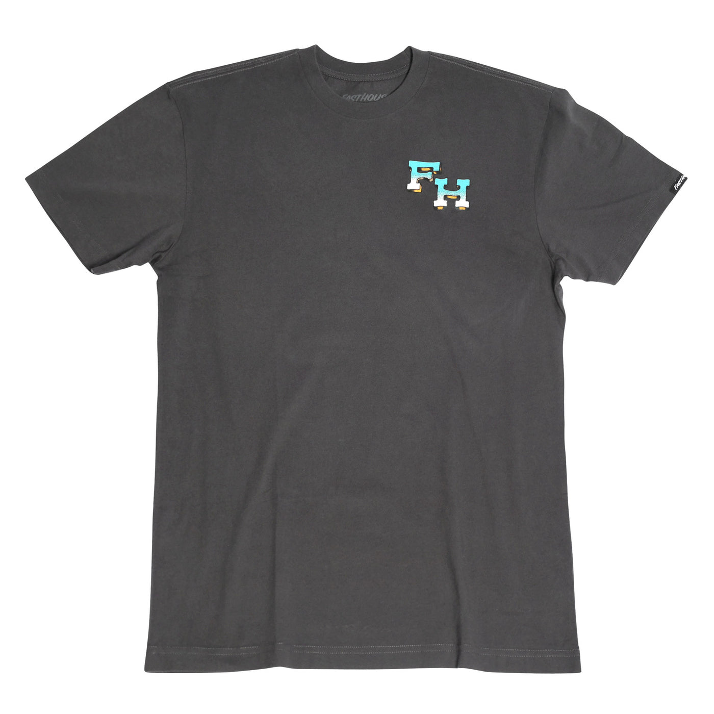 Fasthouse Treader SS Tee Washed Black - Front View