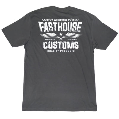 Fasthouse Tremor SS Tee Heavy Metal - Rear View