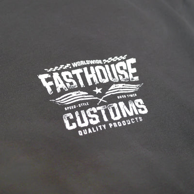 Fasthouse Tremor SS Tee Heavy Metal - Close-Up of Graphic on Front