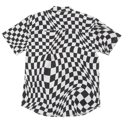 Fasthouse Trip SS Button Up Shirt Black/White - Rear View