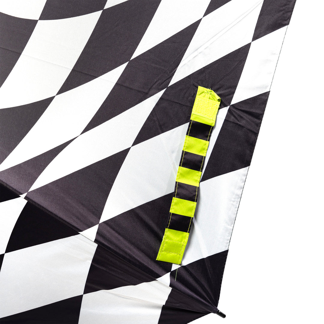 Fasthouse Trip Umbrella Black/White - Close-Up of Closure Strap