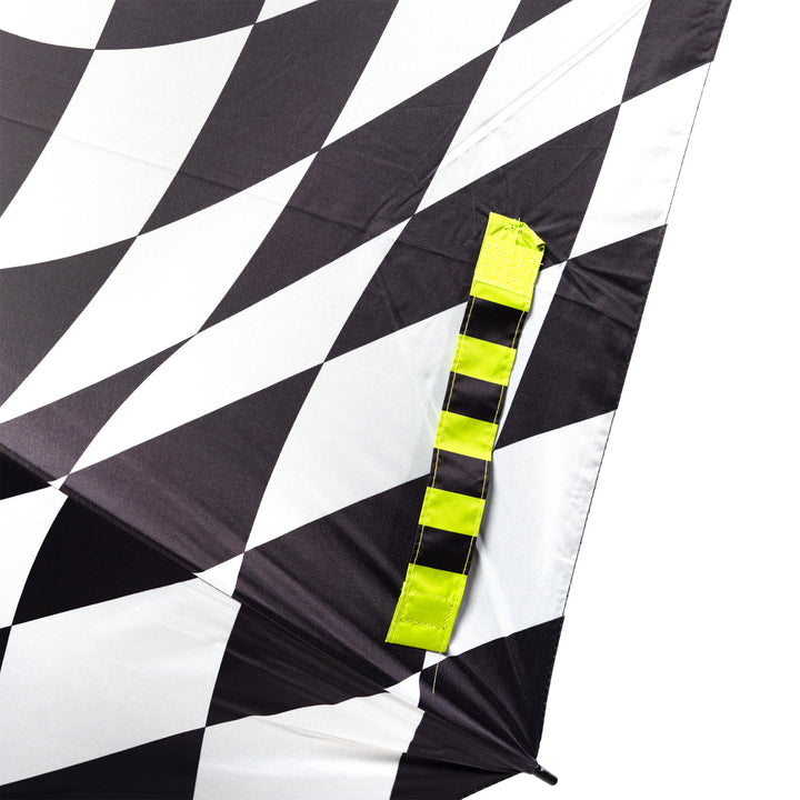 Fasthouse Trip Umbrella Black/White - Close-Up of Closure Strap