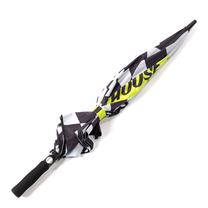 Fasthouse Trip Umbrella Black/White - Full View of Closed Umbrella