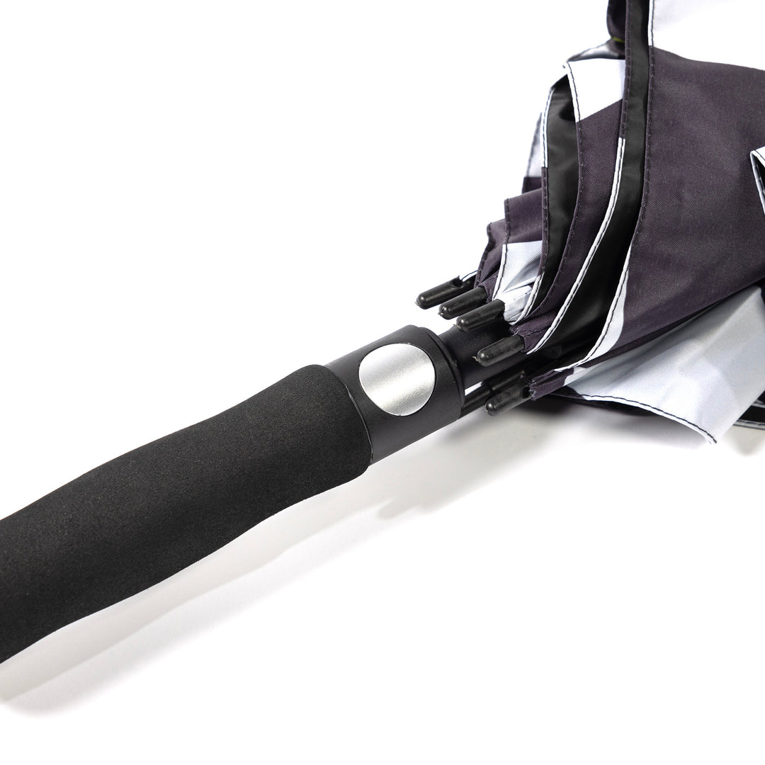 Fasthouse Trip Umbrella Black/White - Close-Up of Opening Button on Handle