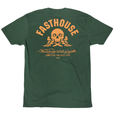 Fasthouse Undisputed SS Tee Forest Green - Rear View