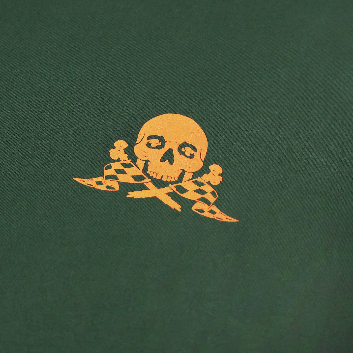 Fasthouse Undisputed SS Tee Forest Green - Close-Up of Graphic on Front