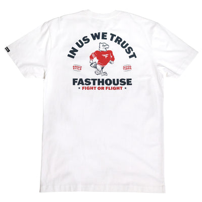 Fasthouse Unite SS Tee White - Rear View