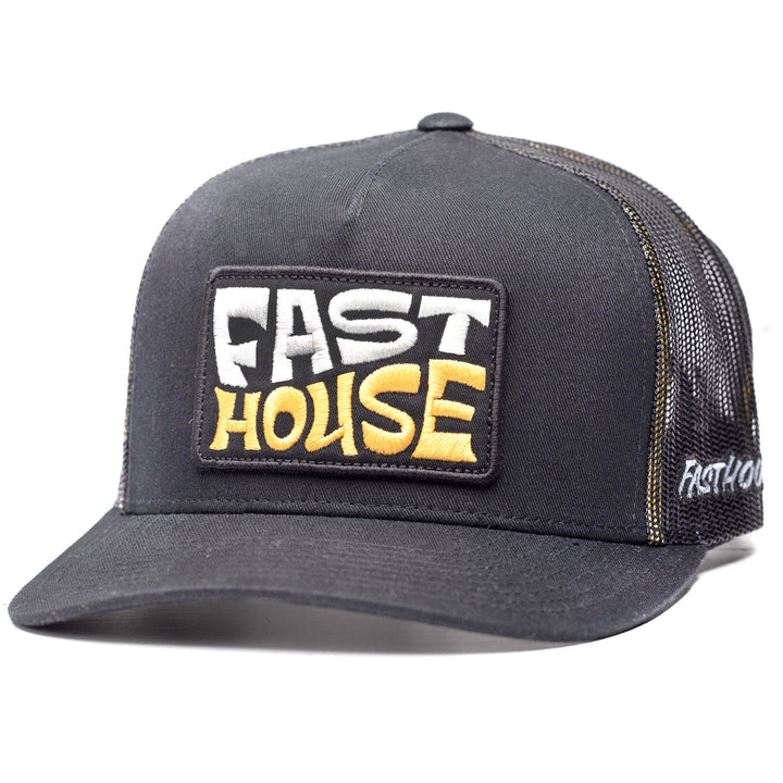 Fasthouse Utopia Hat Black - Front Side View