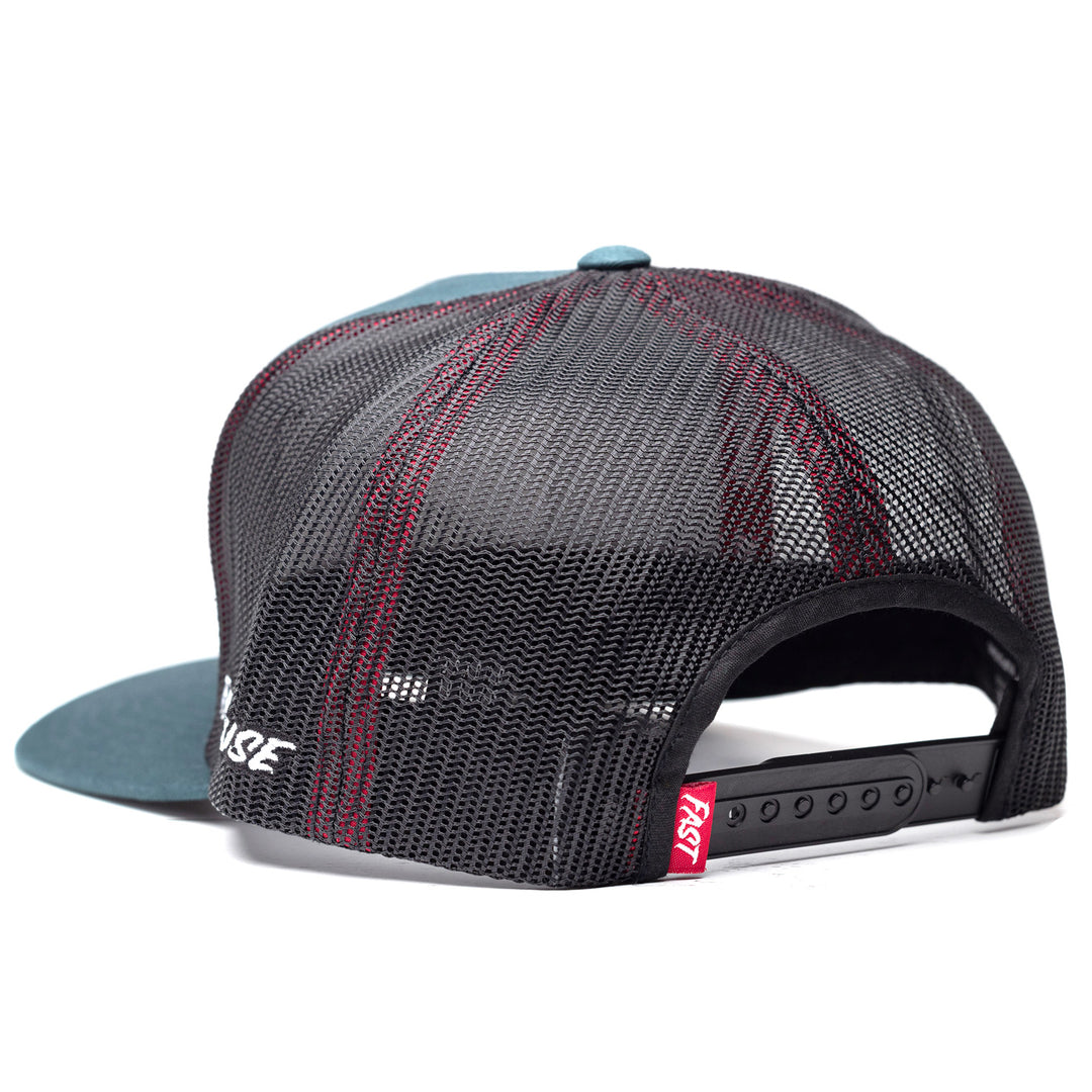 Fasthouse Utopia Hat Dark Indigo - Rear Side View