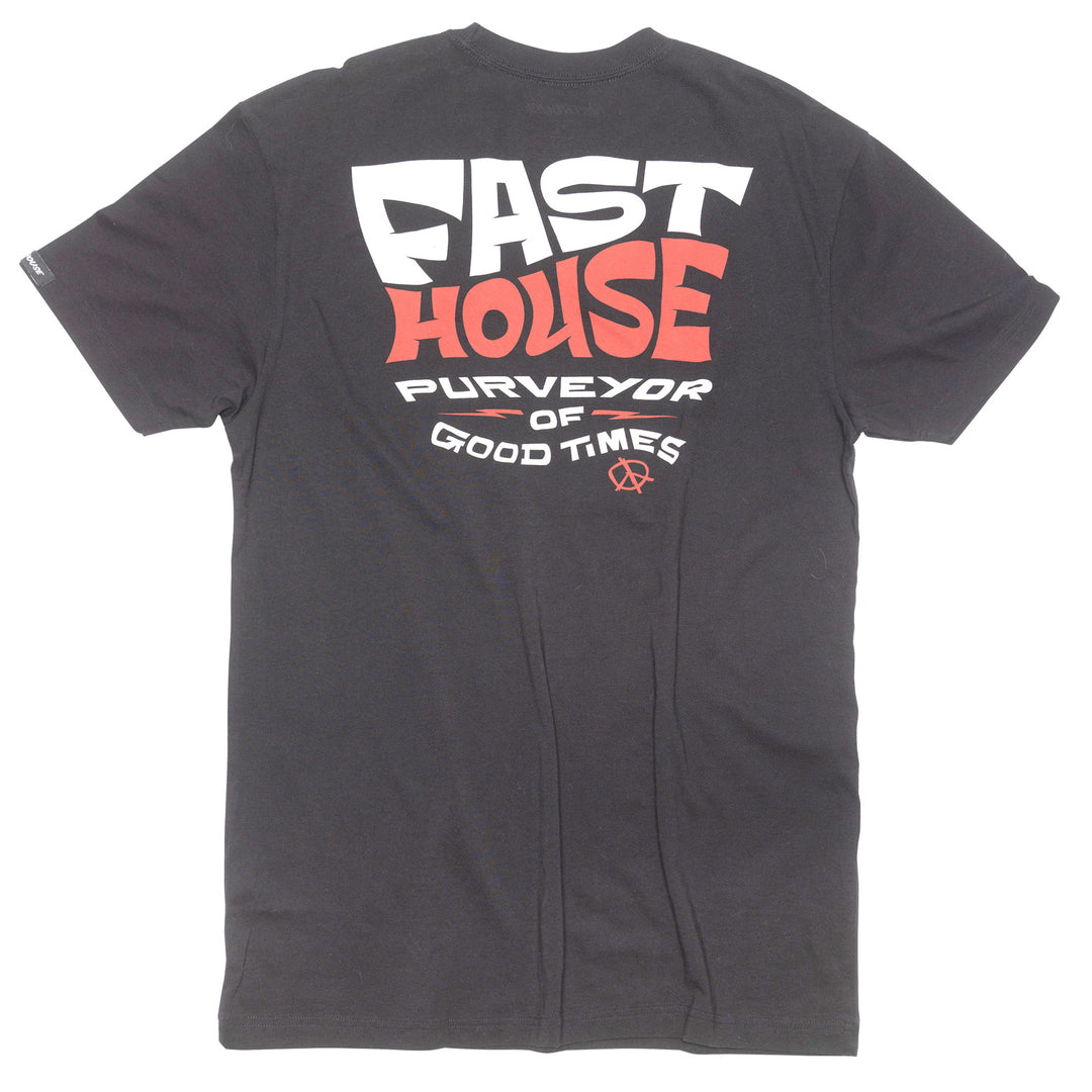 Fasthouse Utopia SS Tee Black - Rear View
