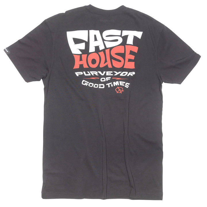 Fasthouse Utopia SS Tee Black - Rear View