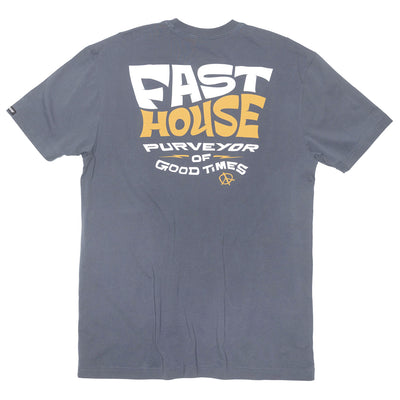 Fasthouse Utopia SS Tee Indigo - Rear View