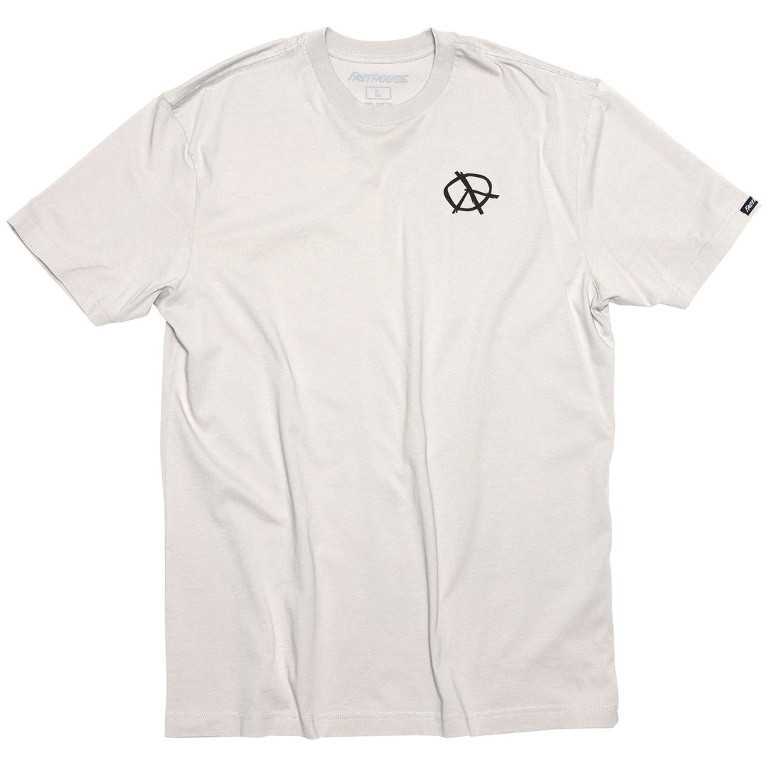 Fasthouse Utopia SS Tee Light Gray - Front View