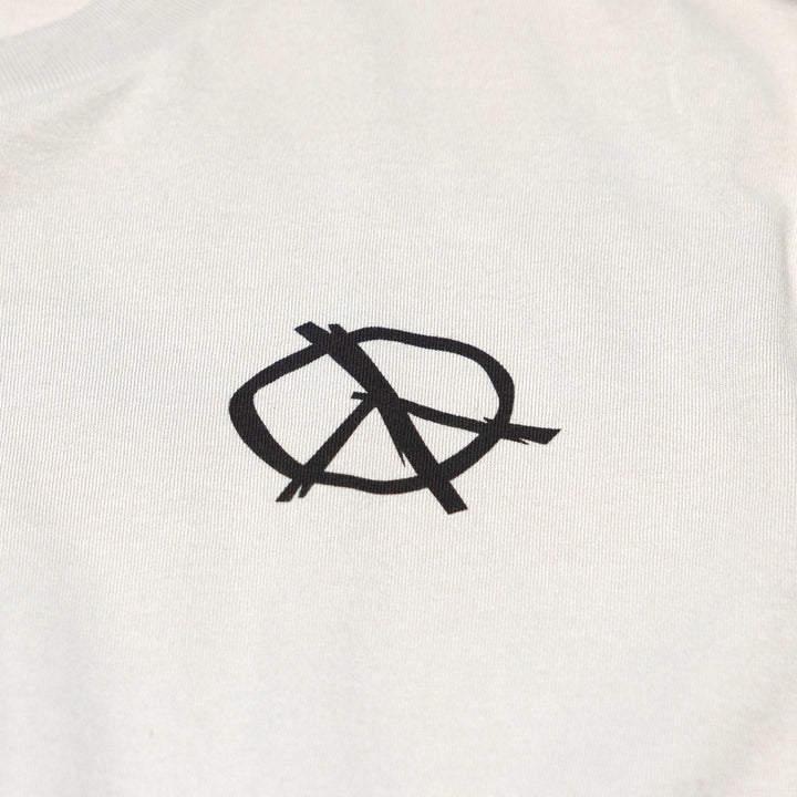 Fasthouse Utopia SS Tee Light Gray - Close-Up of Graphic on Front