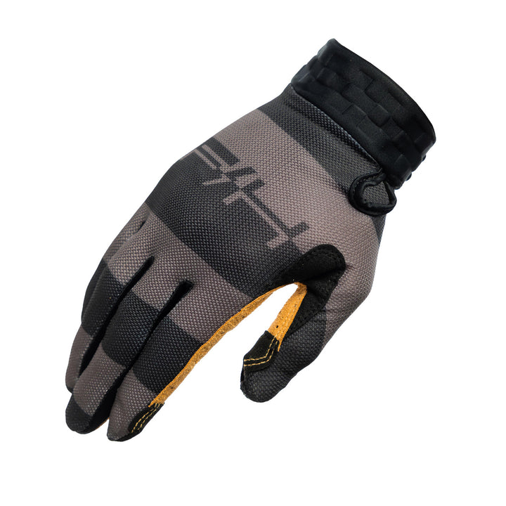 Fasthouse Vapor Ray Gloves Gray - Back of Right Hand View